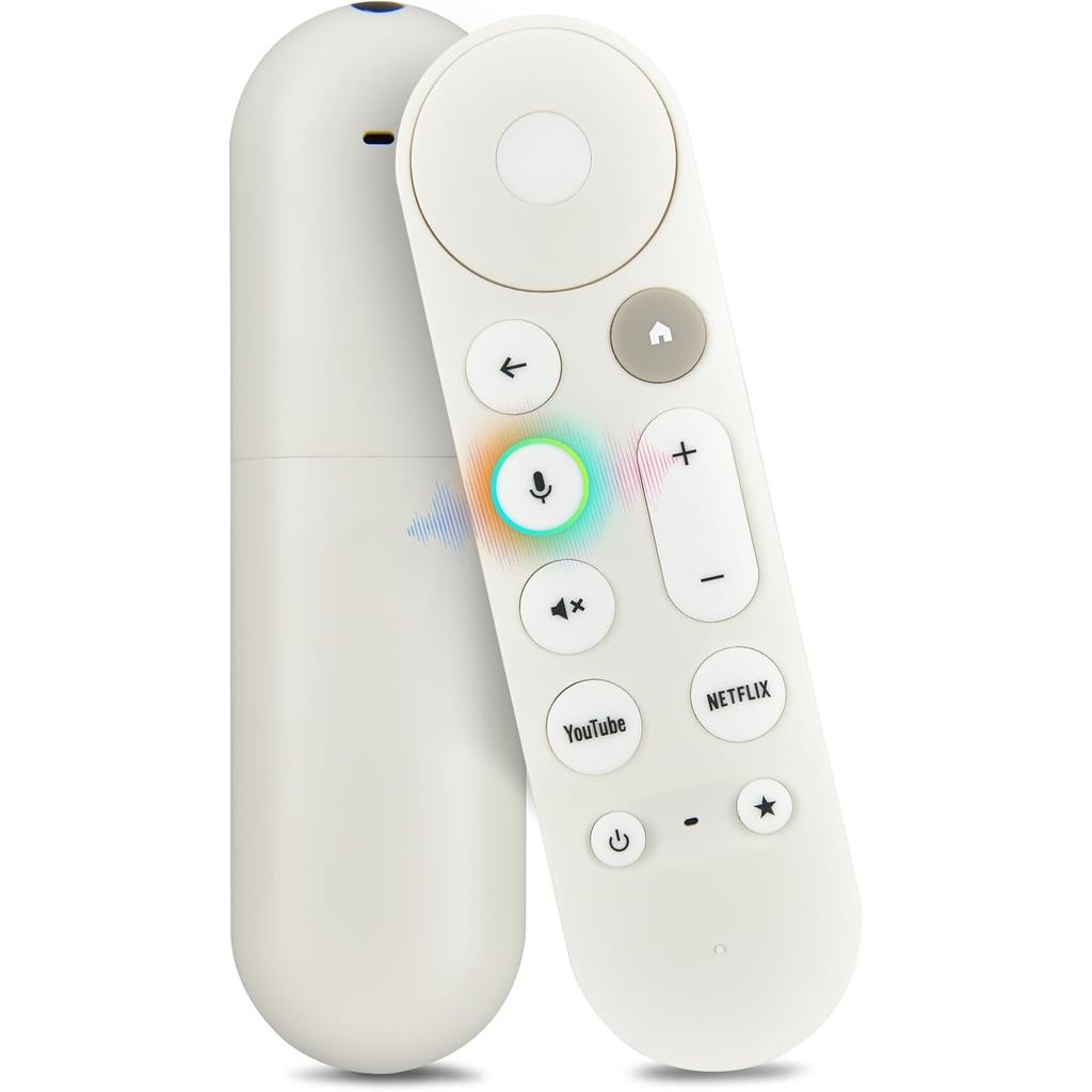 ทดแทนสําหรับ Google TV Streamer 4K GY3LE, รีโมทค้นหาด้วยเสียงพร้อม Buzzer, เข้ากันได้กับ Chromecast 