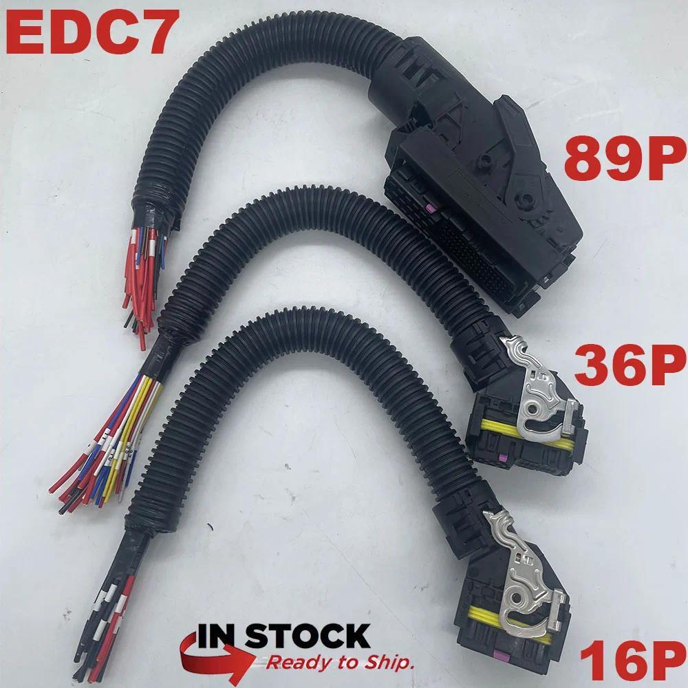 16/36/89 Pin EDC7 สําหรับ Bosch Common Rail Connector PC Board ECU ซ็อกเก็ตหัวฉีดยานยนต์โมดูลปลั๊ก +