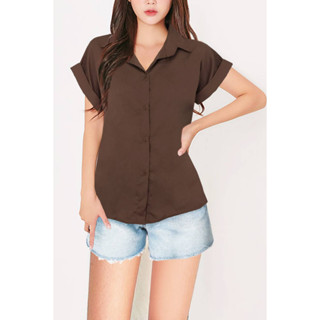 เสื้อเชิ้ตผู้หญิงแขนเบิ้ล เสื้อฮาวายสไตล์เกาหลี Hawaii shirt…