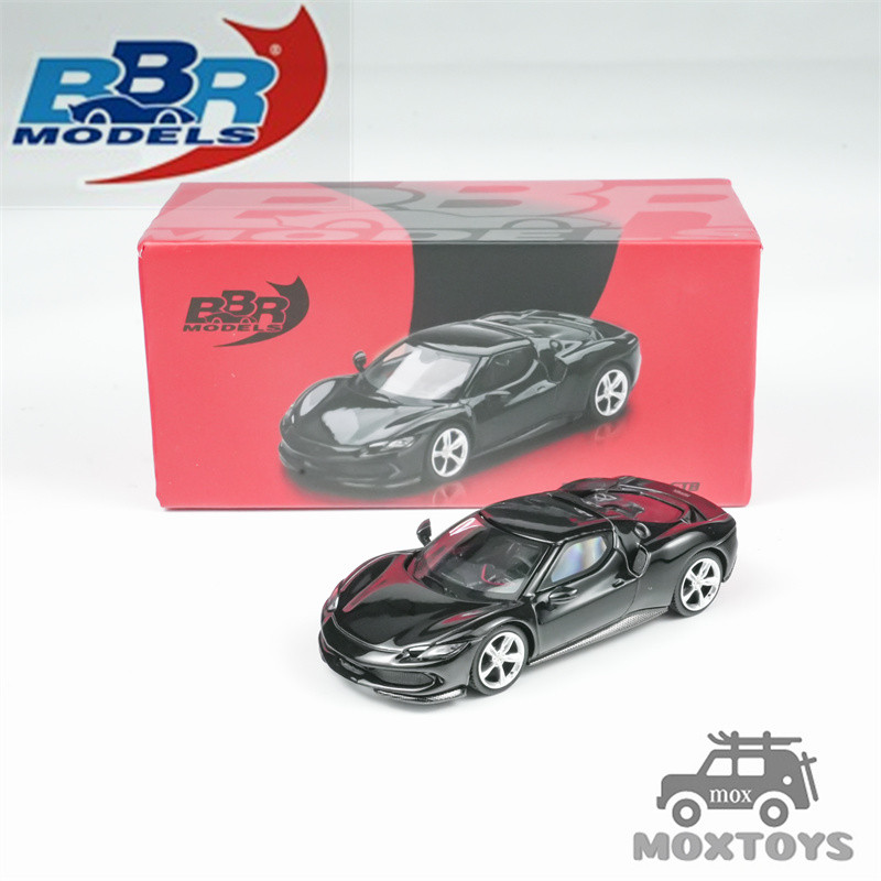 BBR 1:64 296 GTB Nero Daytona Black รถโมเดลDiecast
