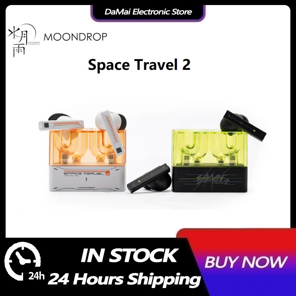 MOONDROP Space Travel 2 หูฟัง HiFi Noise-Canceling TWS สายไฟบลูทูธ 6.0 ANC ความหน่วงต่ํา