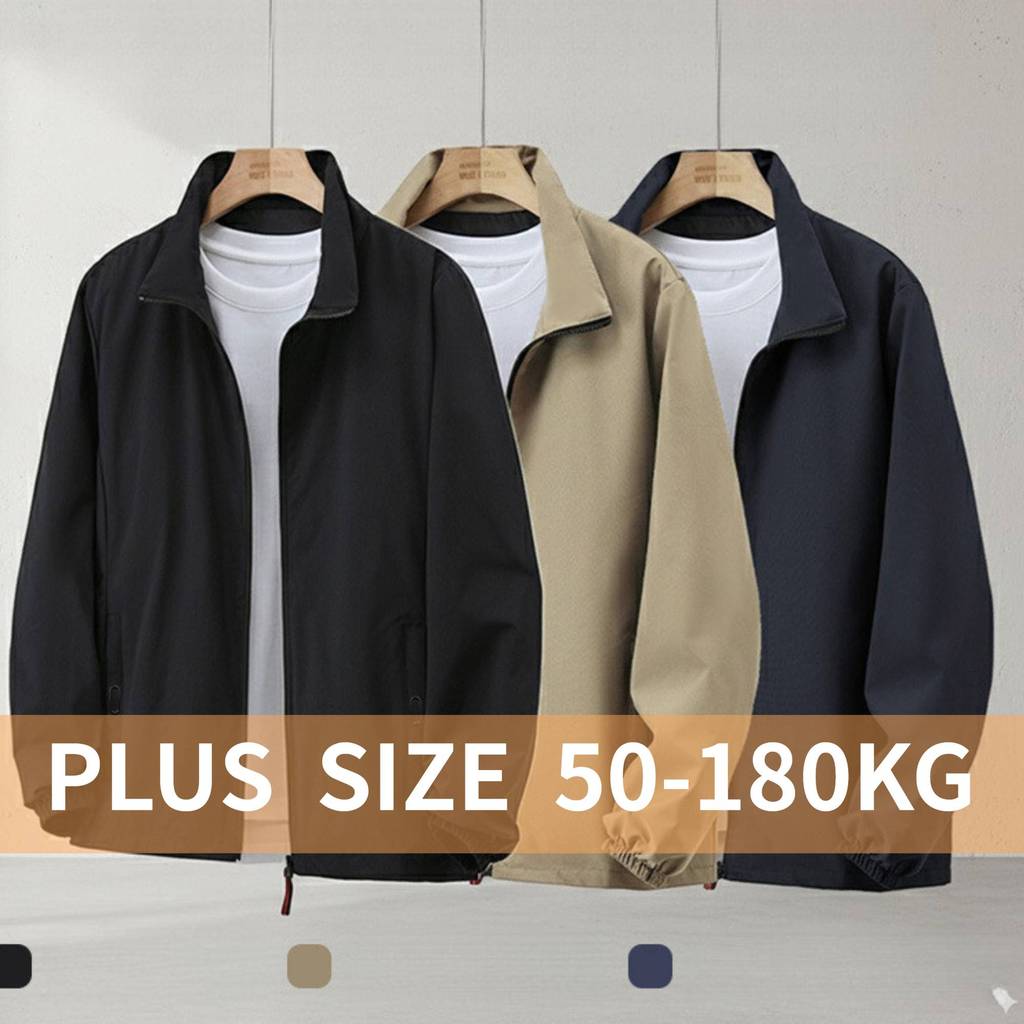 แจ็คเก็ตสำหรับผู้ชาย แบบกันลมและระบายอากาศได้ดี มาในไซส์ใหญ่ สวมใส่ง่าย