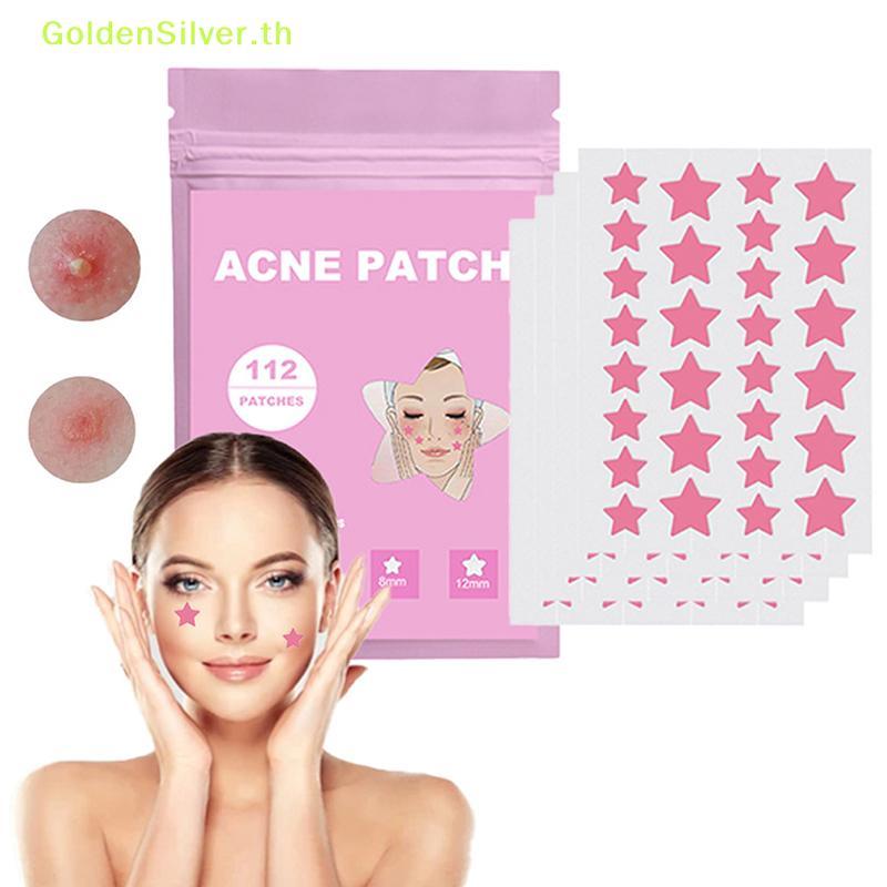 GoldenSilver 112 ชิ้น/เซ็ตสิว Patch สิวที่มีสีสันที่มองไม่เห็น Skin Care สติกเกอร์คอนซีลเลอร์ Face S