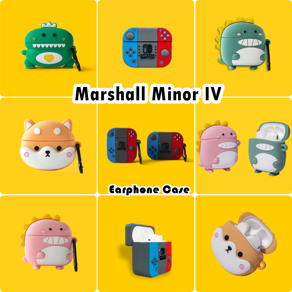 READY STOCK!นําไปใช้กับ Marshall Minor IV เคส Case เคสหูฟัง ซีรีส์การ์ตูนอินเทรนด์ ซิลิโคนนุ่ม เคส เคสหูฟัง