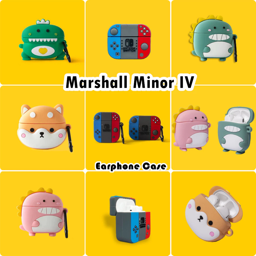 READY STOCK!นําไปใช้กับ Marshall Minor IV เคส Case เคสหูฟัง ซีรีส์การ์ตูนอินเทรนด์ ซิลิโคนนุ่ม เคส เคสหูฟัง