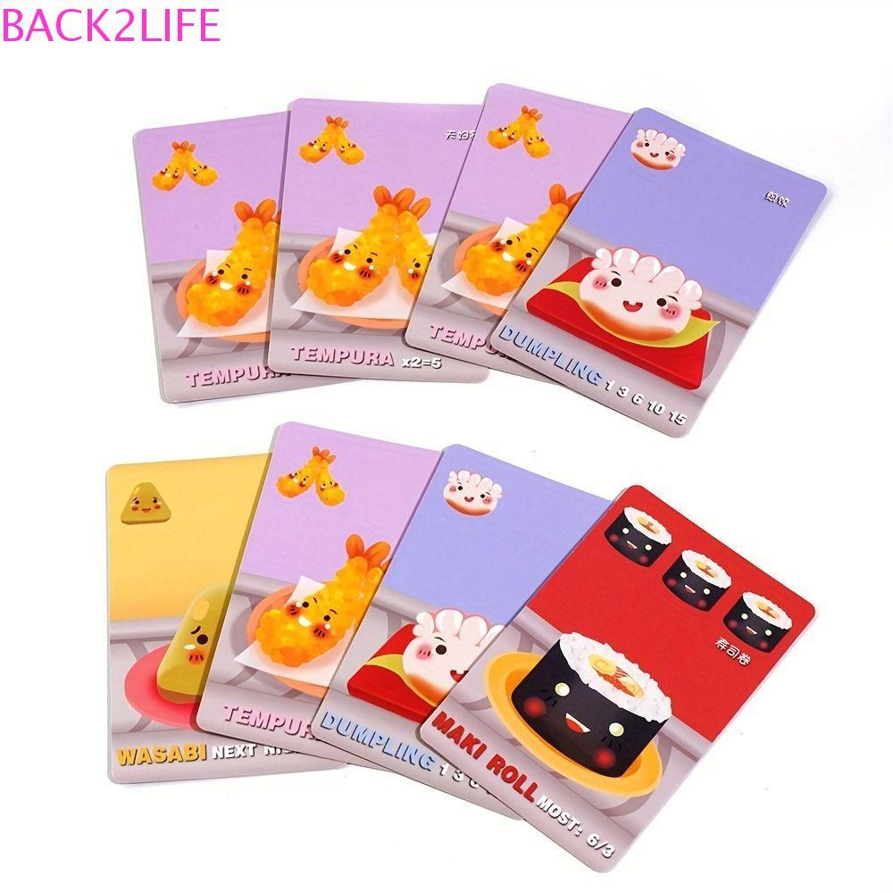BACK2LIFE Sushi Go Pick And Pass Card, Family Casual Party Family Get-together Sushi Go Card Game, F