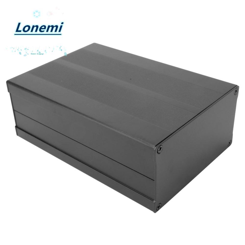 LONEMI กล่องโครงการอลูมิเนียม, ตู้ระเบิดทราย 55x106x150 มม., การกระจายความร้อนแยกตัว PCB ตู้ DIY อิเล็กทรอนิกส์