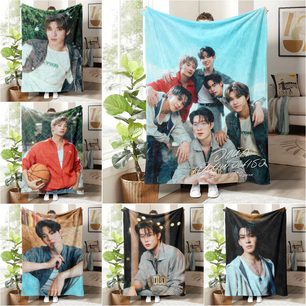 ผ้าห่มสักหลาดพิมพ์ลาย Tpop DEXX นุ่มเหมือนขนแกะ