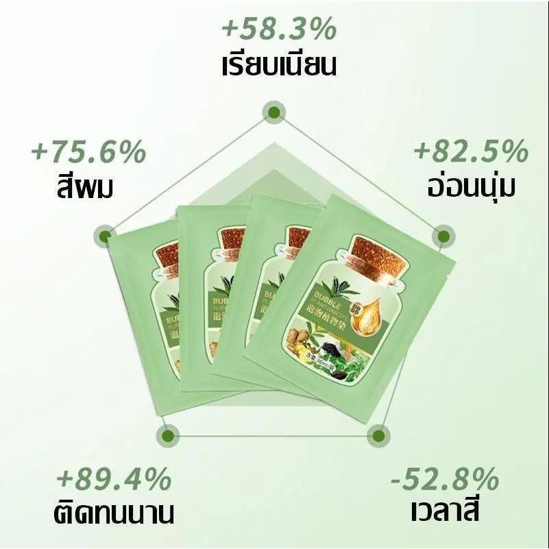 10 แถม 10 ย้อมผมฟอง ไม่เป็นอันตรายต่อเส้นผม แบบพกพา ย้อมผม ครีมย้อมผม ย้อมผมเพื่อสุขภาพที่บ้านและปกปิดผมหงอกได้ง่ายๆ รูปที่ 7