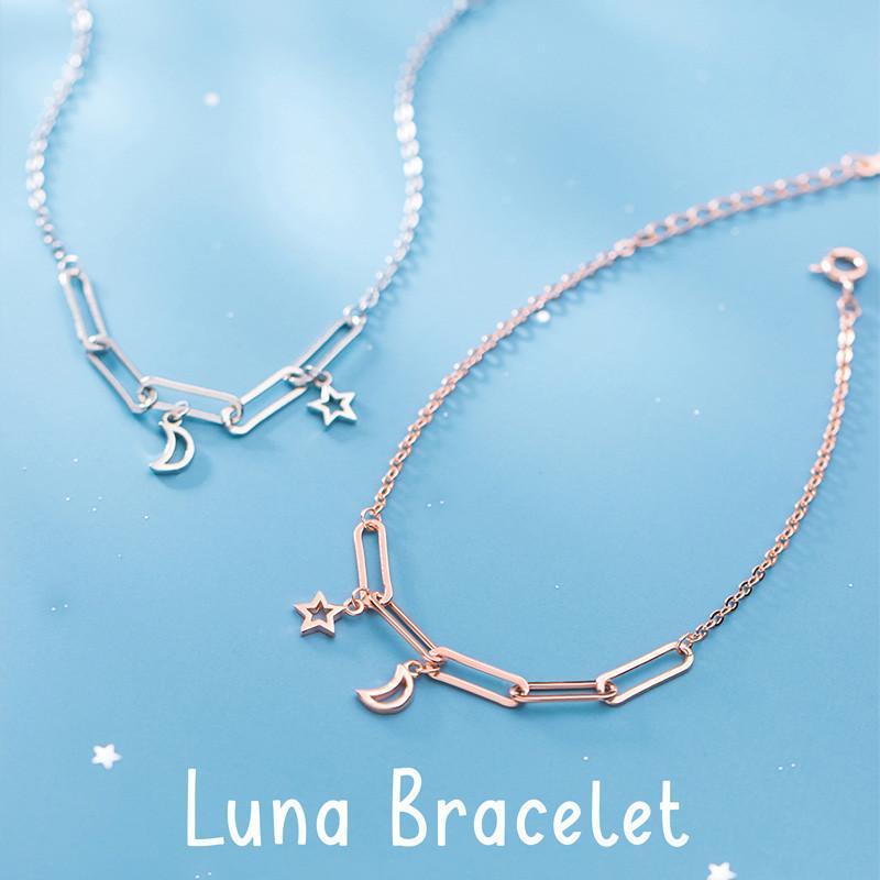 Luna Bracelet สร้อยข้อมือเงินแท้ S925 [MERCELO]