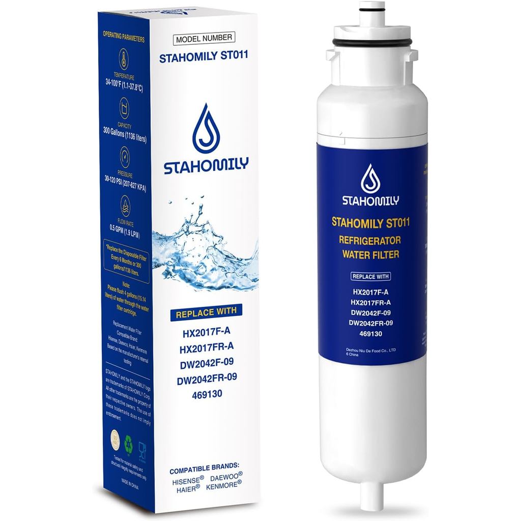 HX2017FR-A เปลี่ยนเครื่องกรองน้ําสําหรับเครื่องกรองน้ํา Hisense เข้ากันได้กับ Hisense HX2017F-A, HRF