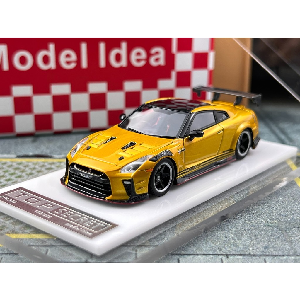 现货 Model Idea 1:64 尼产品尺寸GT-R R35 Top Secret 八角车模