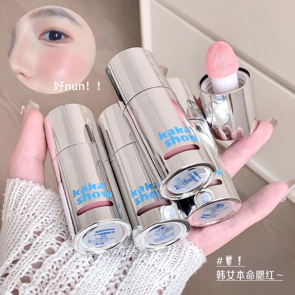 [ราคาขายส่ง] kakashow Full of Vitality Blush Liquid Sponge Brush Head Natural Korean Style Water Glo