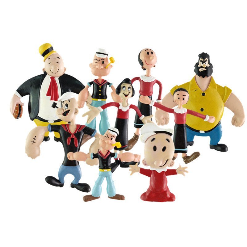NJ Croce Retro Nostalgic Popeye the Sailor Popeye the Sailor Wire Doll งอได้