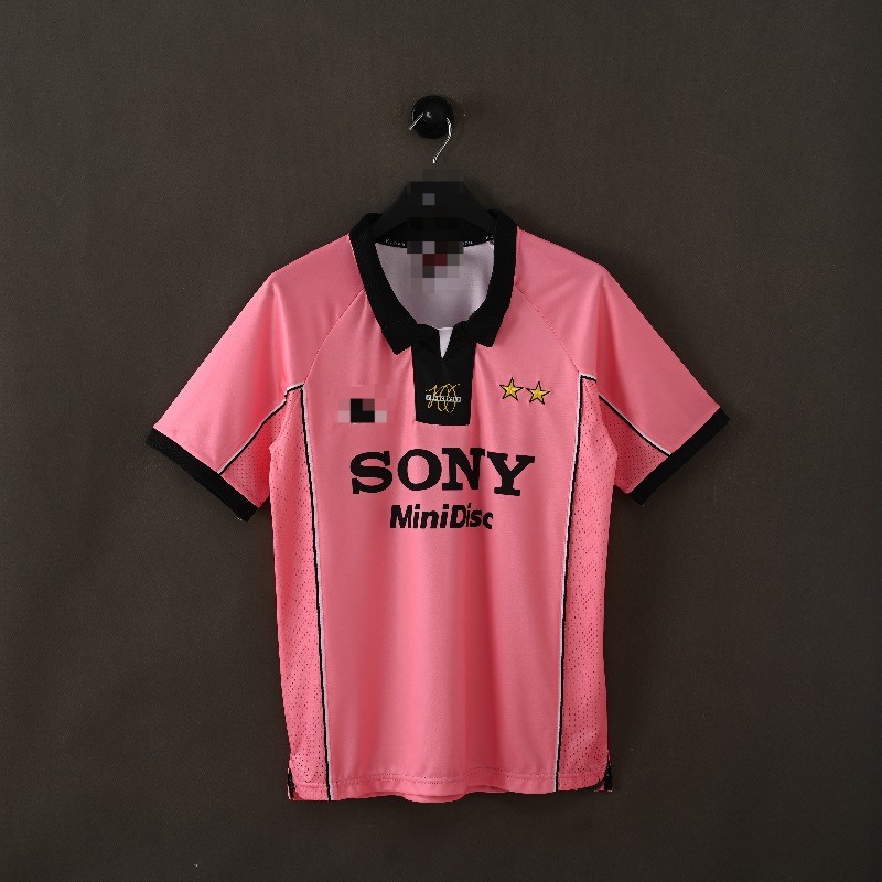 Retro 97-98 Juventus away football short Sleeve jersey
