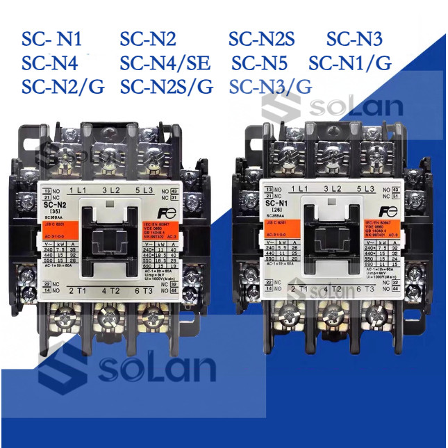 FUJI FUJI AC Contactor SC-N1-N2-N2S-N3-N4-N5/G คอนแทคลิฟต์ DC24 110V