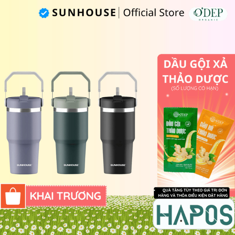 กระติกเก็บความเย็น City Drive 900ml Sunhouse KS-TU900CP - HAPOS HEL