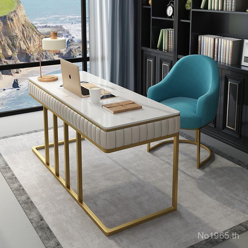 โต๊ะห้องนอนหินอ่อนแสงหรูหราสํานักงานศึกษานอร์ดิกโต๊ะคอมพิวเตอร์ผ้าโต๊ะบ้านที่เรียบง่ายเดียว z77ก