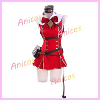 Uma musume Pretty Derby Gold Ship ชุดคอสเพลย์สีแดง สำหรับงาน…