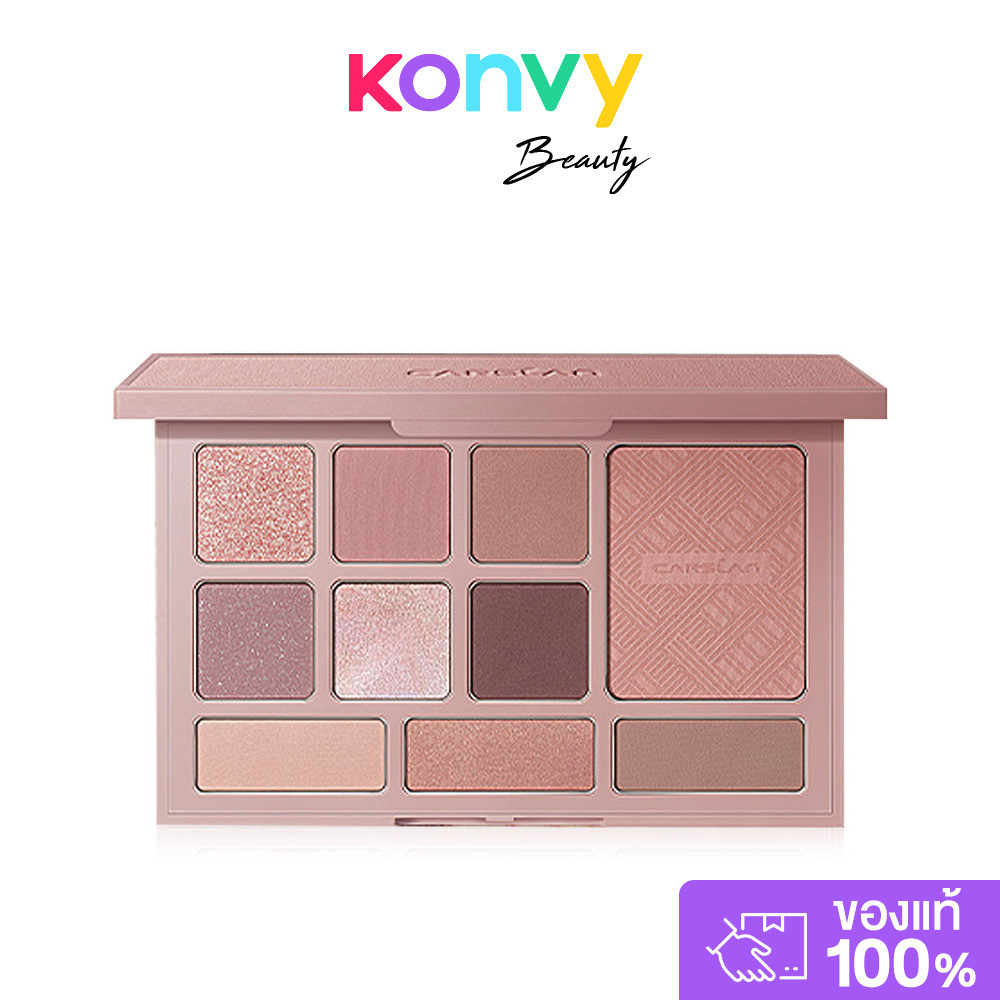 Carslan Silky Twinkle Comprehensive Palette 18g คาร์สแลน พาเลทอายแชโดว์ 10 เฉดสี.