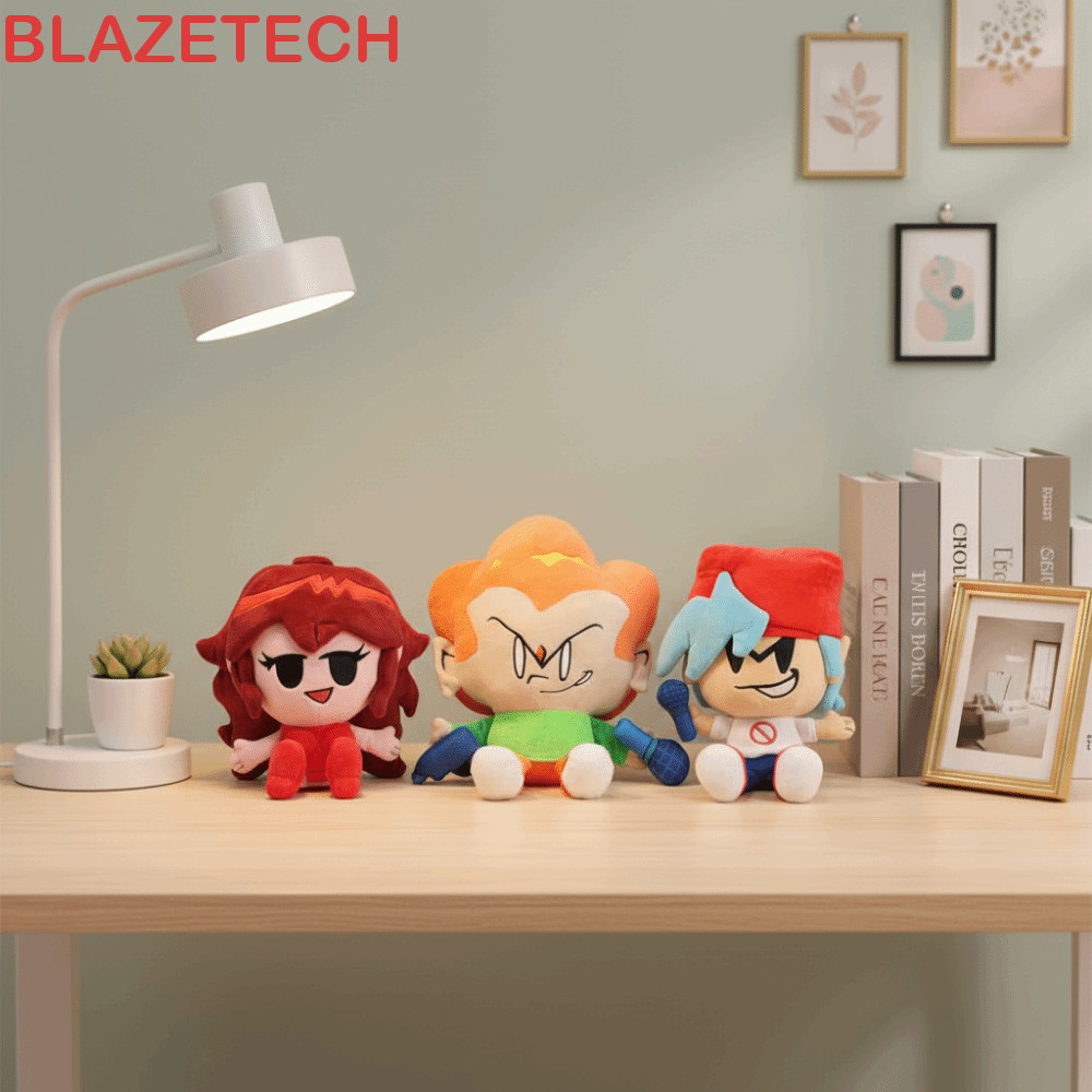 BLAZETECH Pico Darnell ของเล่นตุ๊กตา, ตุ๊กตาสัตว์การ์ตูน FNF Nene ของเล่นตุ๊กตา, รอบของเล่นตุ๊กตานุ่