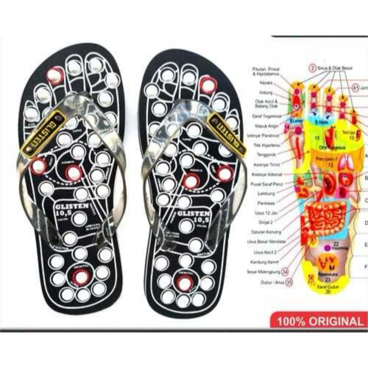 รองเท้าแตะ Reflexology/Rematic/Health/Therapy/Uric Acid เหมาะสําหรับผู้ที่ชอบอาการปวดเมื่อยโดยเฉพาะใ
