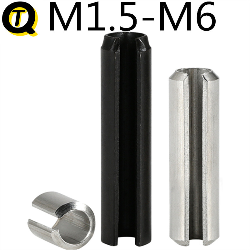 ยืดหยุ่น Pin ทรงกระบอก Hollow Pin 65Mn เหล็กแมงกานีสตําแหน่งเปิด Pin เล็บ (พร้อมสต็อก M1.5M2M3M4M5M6