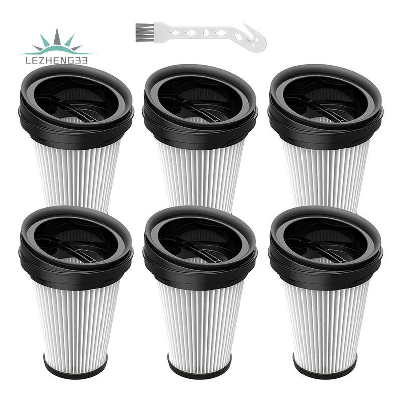 6 Pack ตัวกรองทดแทนสําหรับ VCH9829 VCH9832 VCH9630 VCH9631 VCH9632 2in1 เครื่องดูดฝุ่นมือถือไร้สาย