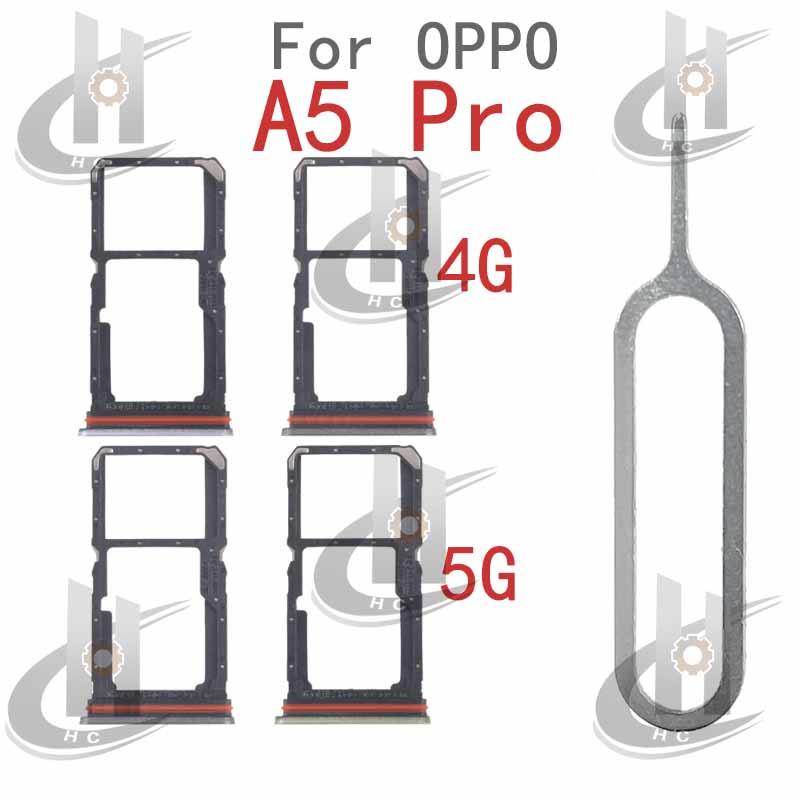 สําหรับ OPPO A5 PRO 4G 5G ซิมการ์ดถาดผู้ถือช่องใส่การ์ด Reader SD Slot อะแดปเตอร์อะไหล่