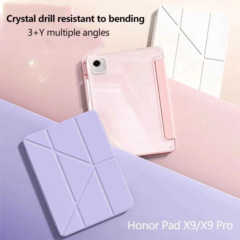 Y พับการเปลี่ยนรูปแท็บเล็ตสําหรับใหม่ Honor Pad 10 9 12.1 X9a 11.5 นิ้ว X8A X9 Pro V9 อะคริลิคฝาครอบ