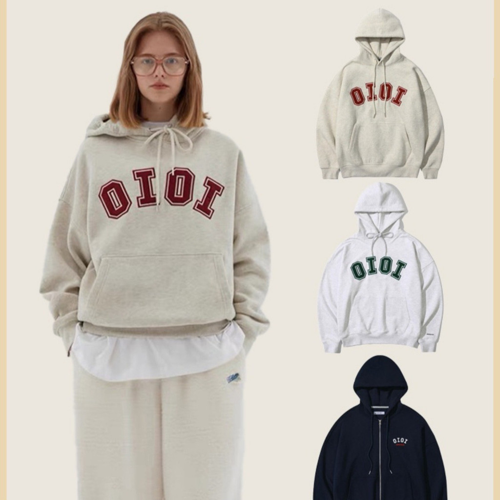🚗พร้อมส่ง👚oioi เสื้อฮู้ดคู่รักฤดูใบไม้ร่วงและฤดูหนาว
