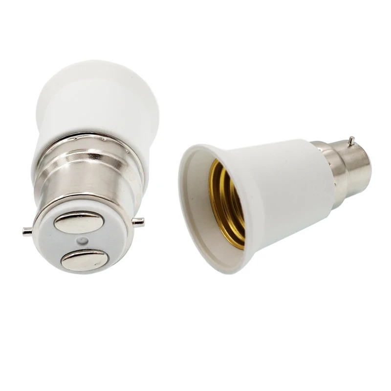 1PC B22 ถึง E27 อะแดปเตอร์ Bayonet Cap B22 ถึง E27 ES Edison Screw Converter, BC ถึง ES Light Socket