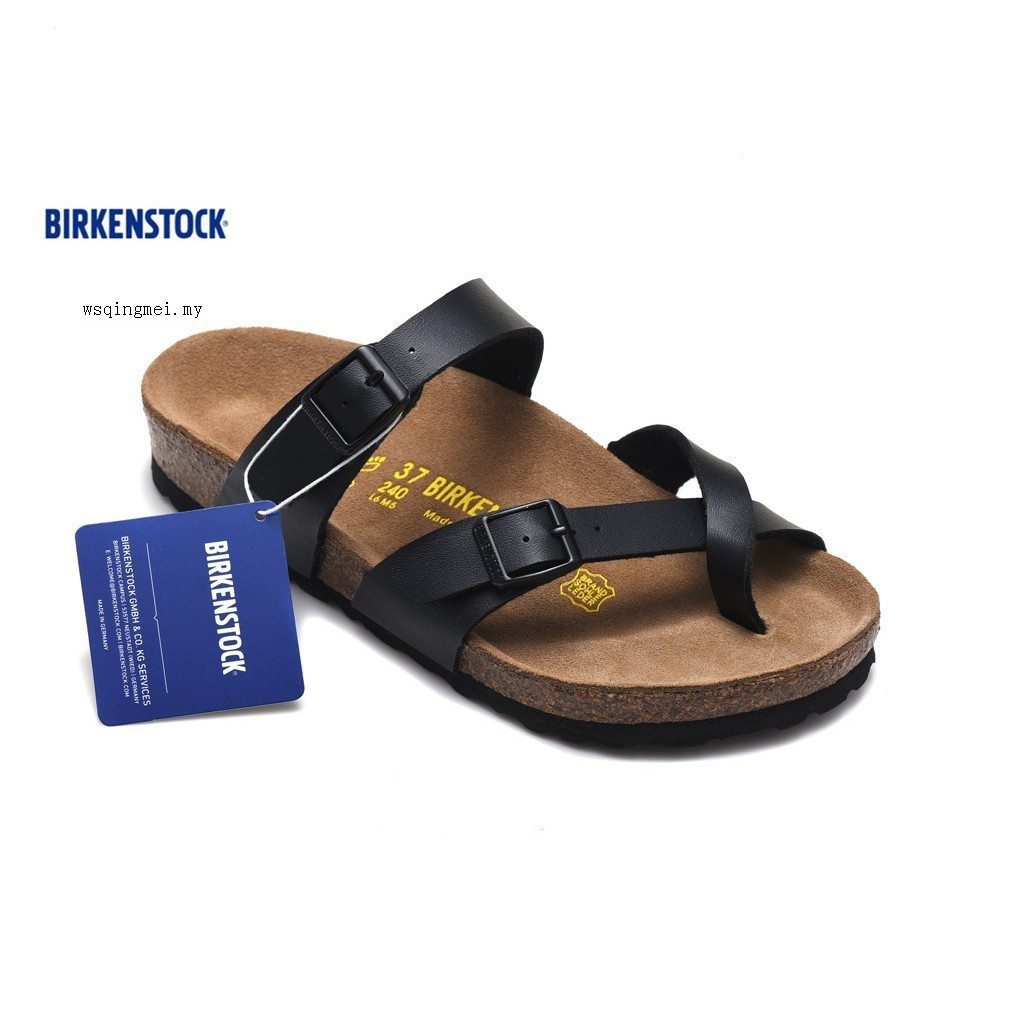 Birkenstock Boken Mayari รองเท้าแตะ Cork Sole รองเท้าชายหาดผู้ชายผู้หญิง