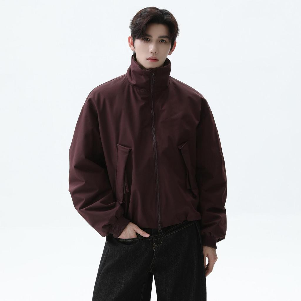 SUIKONE ซุยโคเนะ เสื้อแจ็คเก็ตใหม่ ผ้าฝ้ายเบาะ สไตล์เกาหลียกระดับ สำหรับทั้งสองเพศ — صورة 5