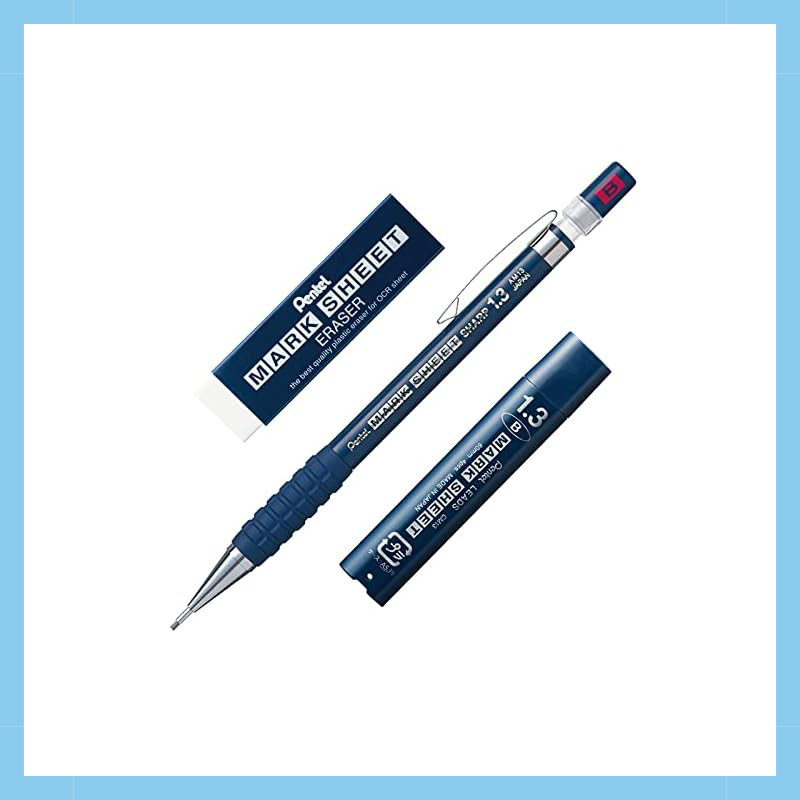 Pentel Mark Sheet Mechanical Pencil Set with Eraser and Refill (B and HB options)