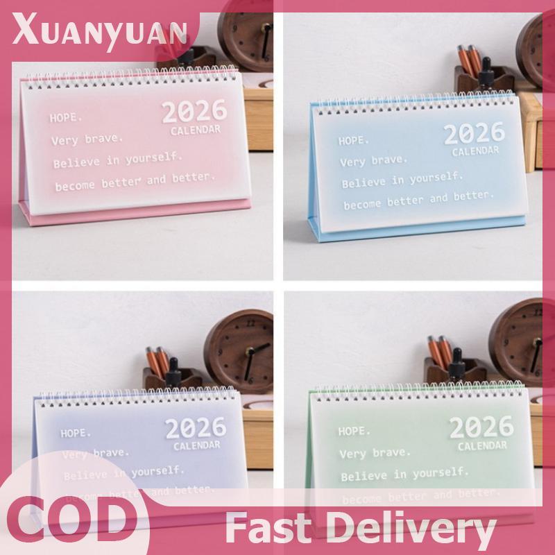กวน 2026 ปฏิทินตั้งโต๊ะปฏิทินขนาดใหญ่หนังสือประจําปีที่จะทํารายการวางแผนรายวันรายเดือนการจัดการเวลา 