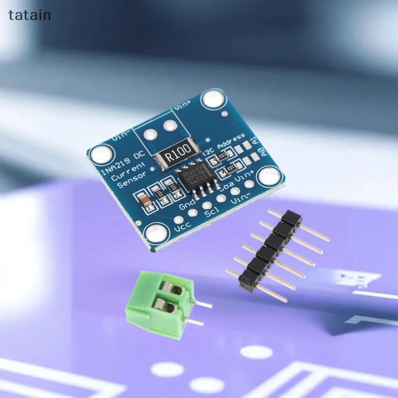 Tatain 1/3/5pcs INA219 โมดูลสีฟ้า DIY 3V-5V IIC I2C MCU-219 Bidirectional Current Power Supply Monit