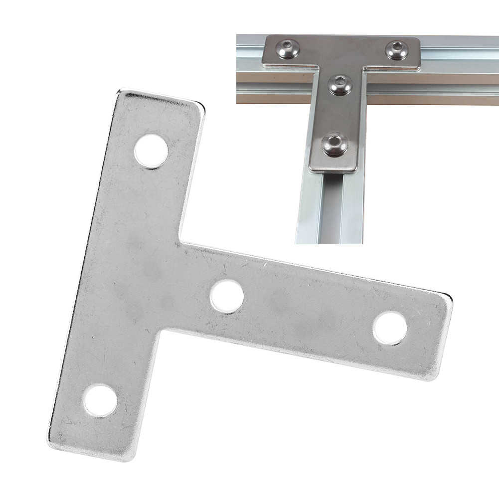 10PCS อลูมิเนียมมุมวงเล็บ Extrusion Fasteners 2020 LT Cross ประเภทการเชื่อมต่อแผ่น (20T)