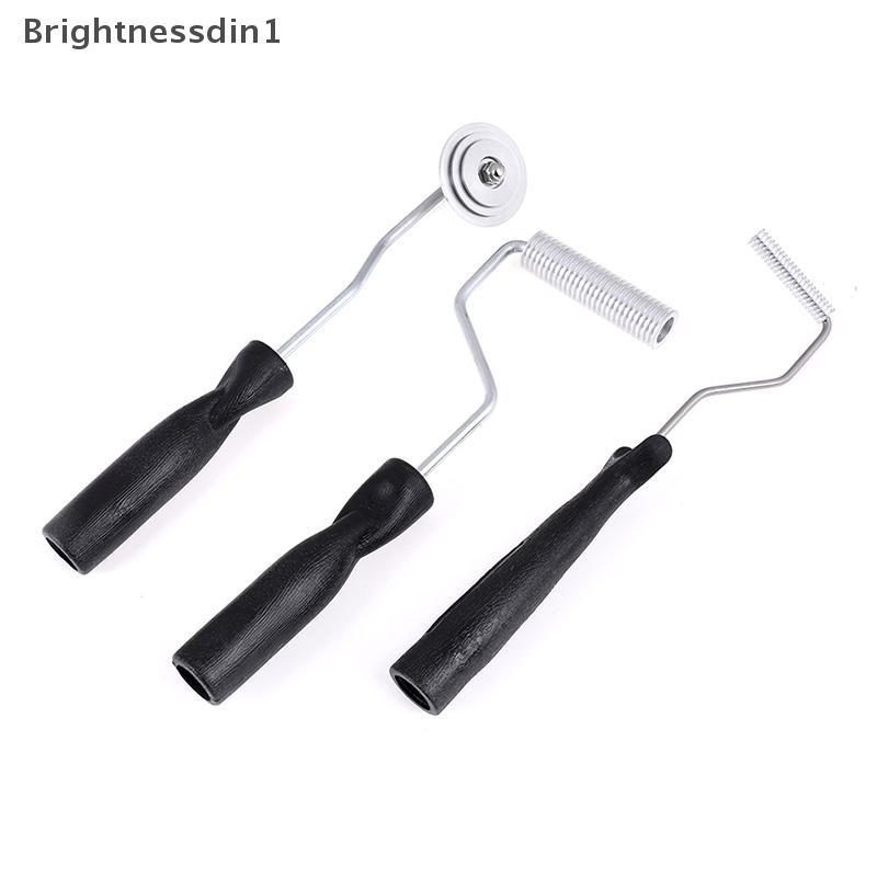 [Brightnessdin] 3 ชิ้น/เซ็ต bubble paddle เคลือบชุดลูกกลิ้งสําหรับ frp mould เรซิ่น Bq