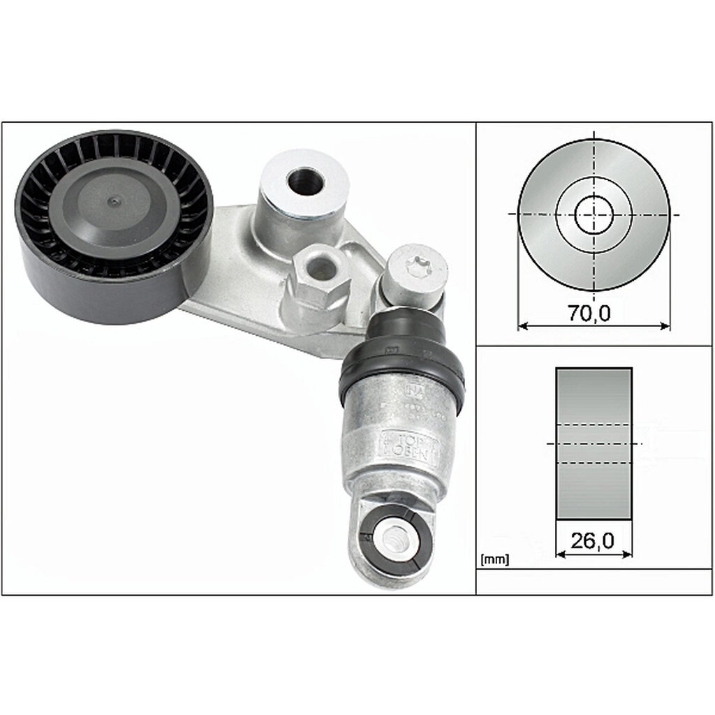 ลูกรอกสายพานหน้าเครื่อง SSANGYONG ACTYON 2.0 KYRON REXTRON RODIUS STAVIC SV270 D20DT 2.0 D27DT 2.7