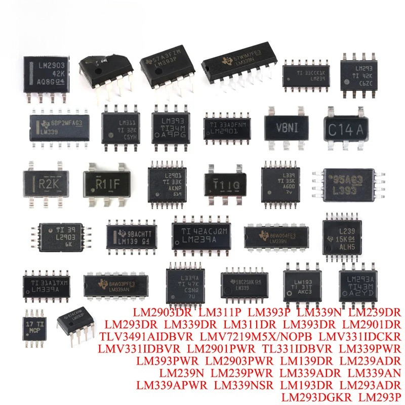 1-10 ชิ้น LM2903DR LM311P LM393P LM339N LM239DR LM293DR LM339DR LM311DR LM393DR LM2901DR TLV3491AIDB