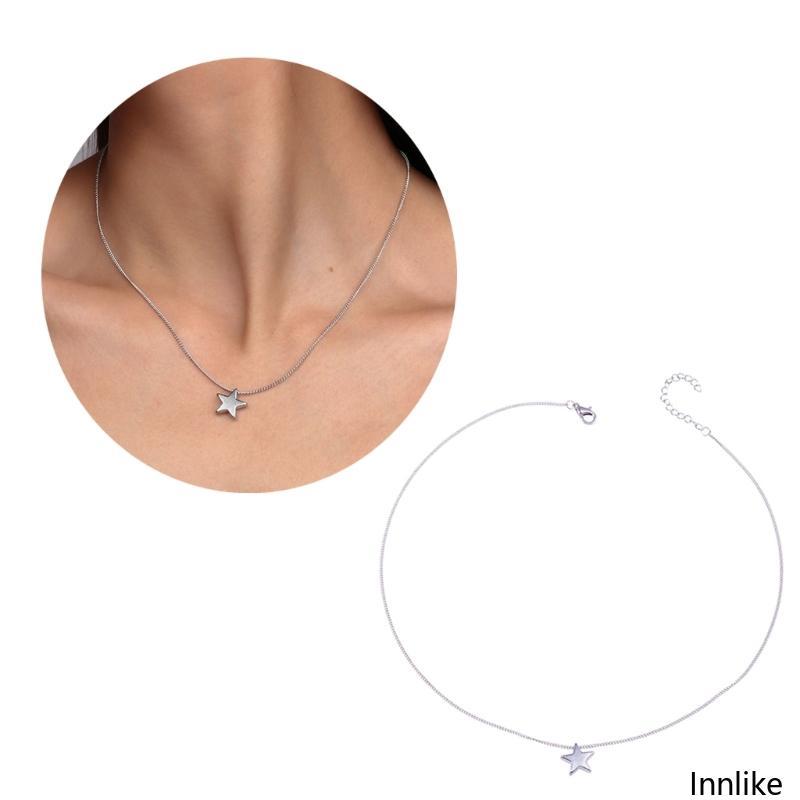 INN โซ่ปรับได้ Y2K Hip Hop Star Clavicle Chain Choker สไตล์Hip Hop สวยงามไม่เหมือนใคร