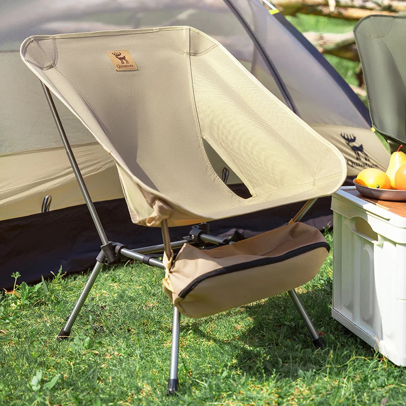 Quature ที่ถอดออกได้พับ Moon เก้าอี้ Ultralight เก้าอี้ตั้งแคมป์กลางแจ้งชายหาดเก้าอี้ตกปลา Travel เด