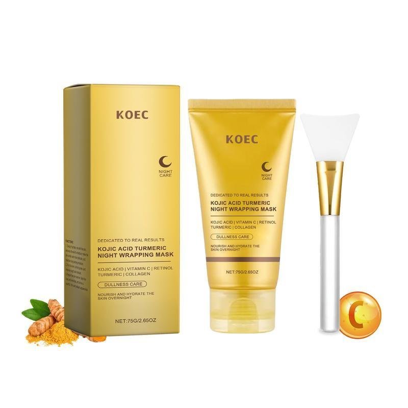 Kojic Acid Turmeric Night Wrapping Mask | Overnight Wrapping Mask, Morning Shed, Turmeric, Niacinami
