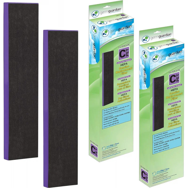 คุณภาพระดับพรีเมียม C สัตว์เลี้ยง Hepa เครื่องฟอกอากาศทดแทน, ลบ 99.997% ของ Pollutes, สําหรับ Ac5000