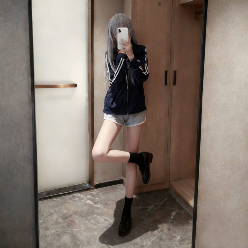 Yoisaki Kanade cosplay PJSK Nightcord at 25:00 cosplay Yoisaki Kanade daily hoodie shorts set