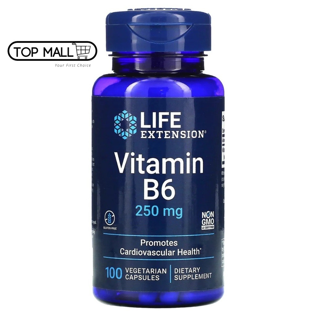 Life Extension, Vitamin B6, 250 mg, 100 Vegetarian Capsules