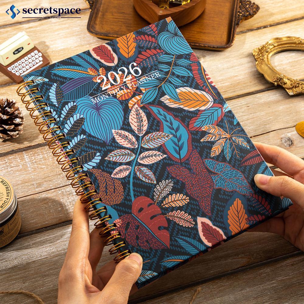 SECRETSPACE 2026 Planner Notebook แผนปฏิทินรายสัปดาห์และรายเดือนจากเดือนมกราคมถึงเดือนธันวาคม A5 (6.