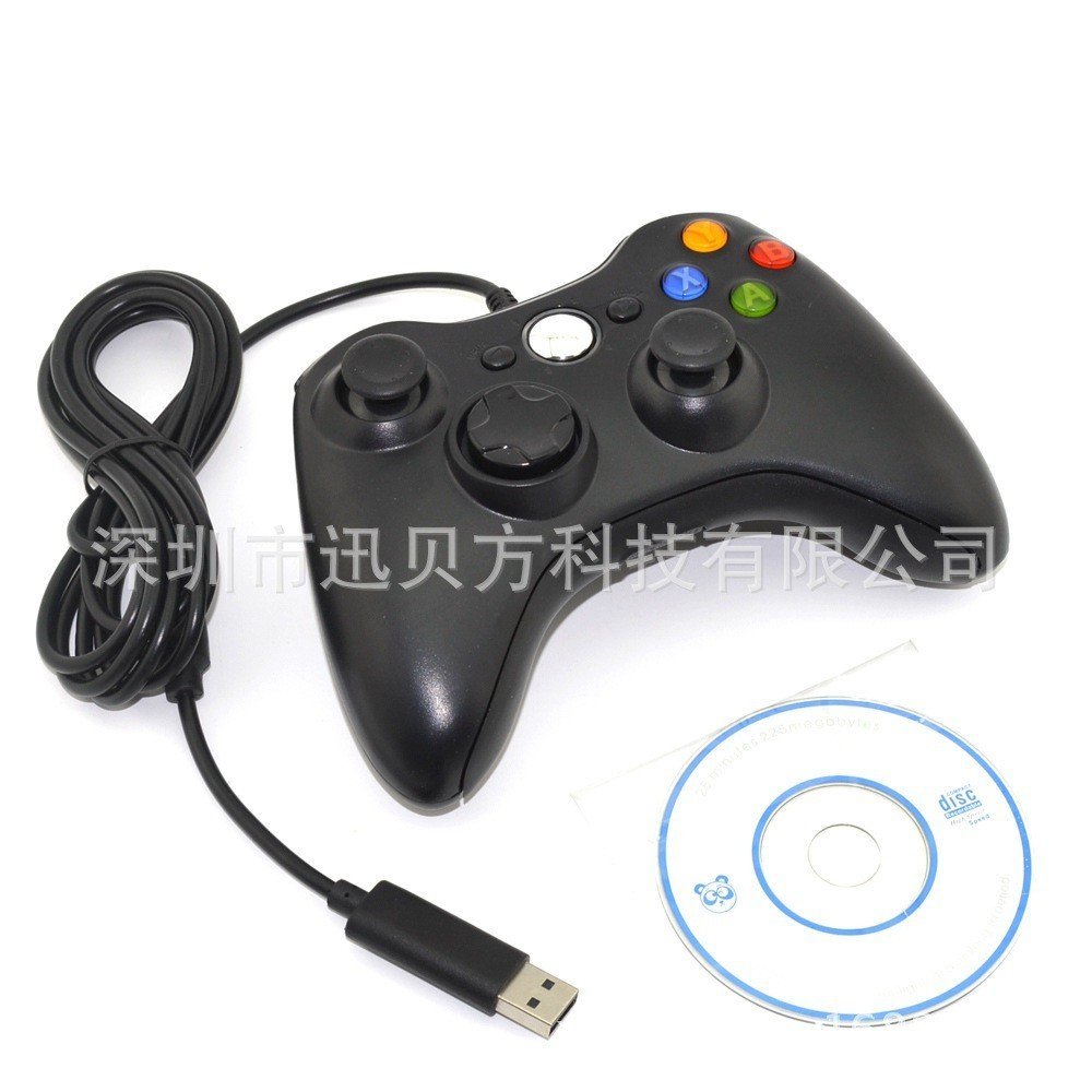 PC360 Handle xbox360 USB Gamepad PC Gamepad พร้อม CD Shipment คอมพิวเตอร์ Handle