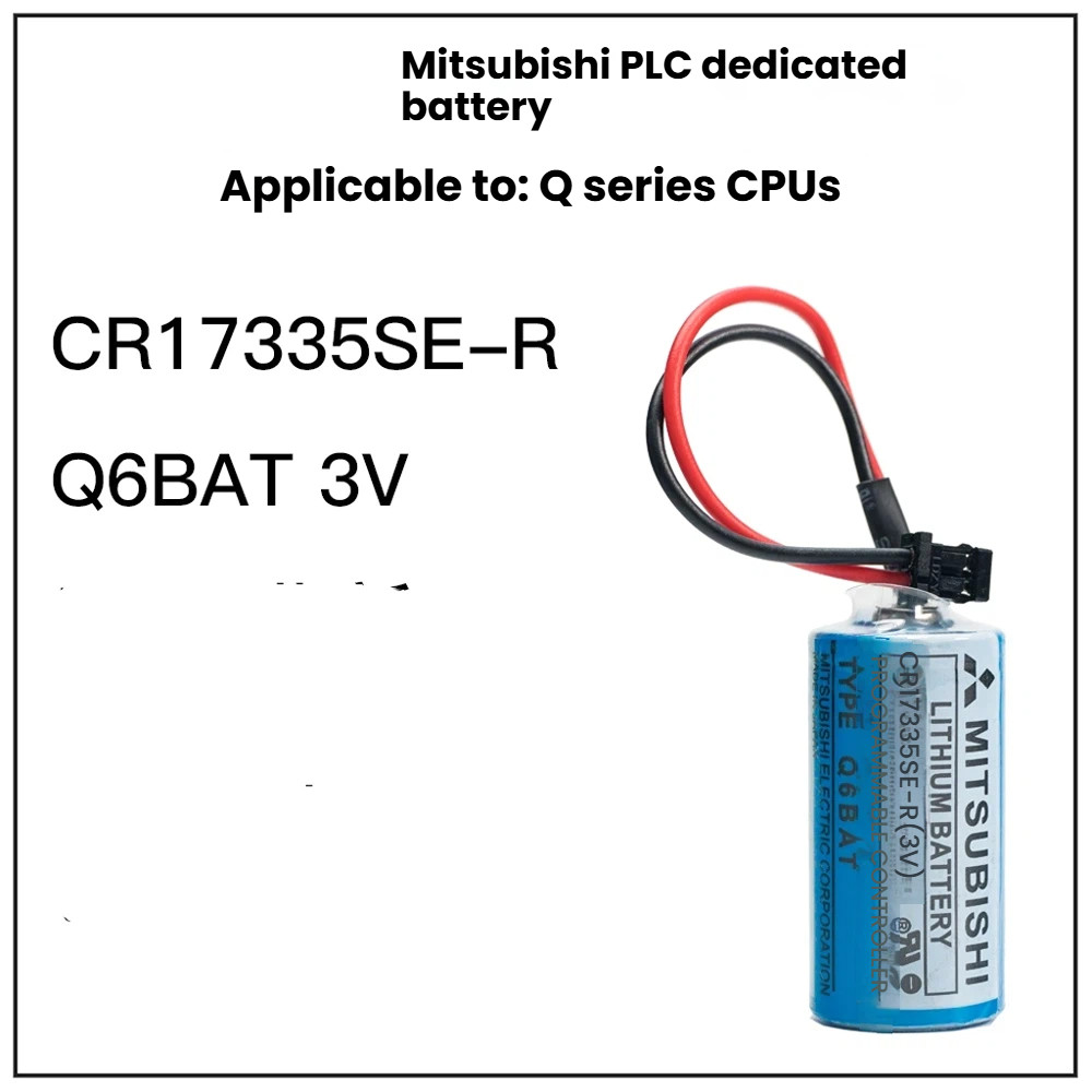 แบตเตอรี่ Mitsubishi PLC ของญี่ปุ่น Q6BAT Q Series CPU เฉพาะ CR17335SE-R 3V